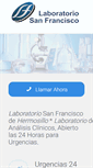 Mobile Screenshot of laboratoriosanfrancisco.com